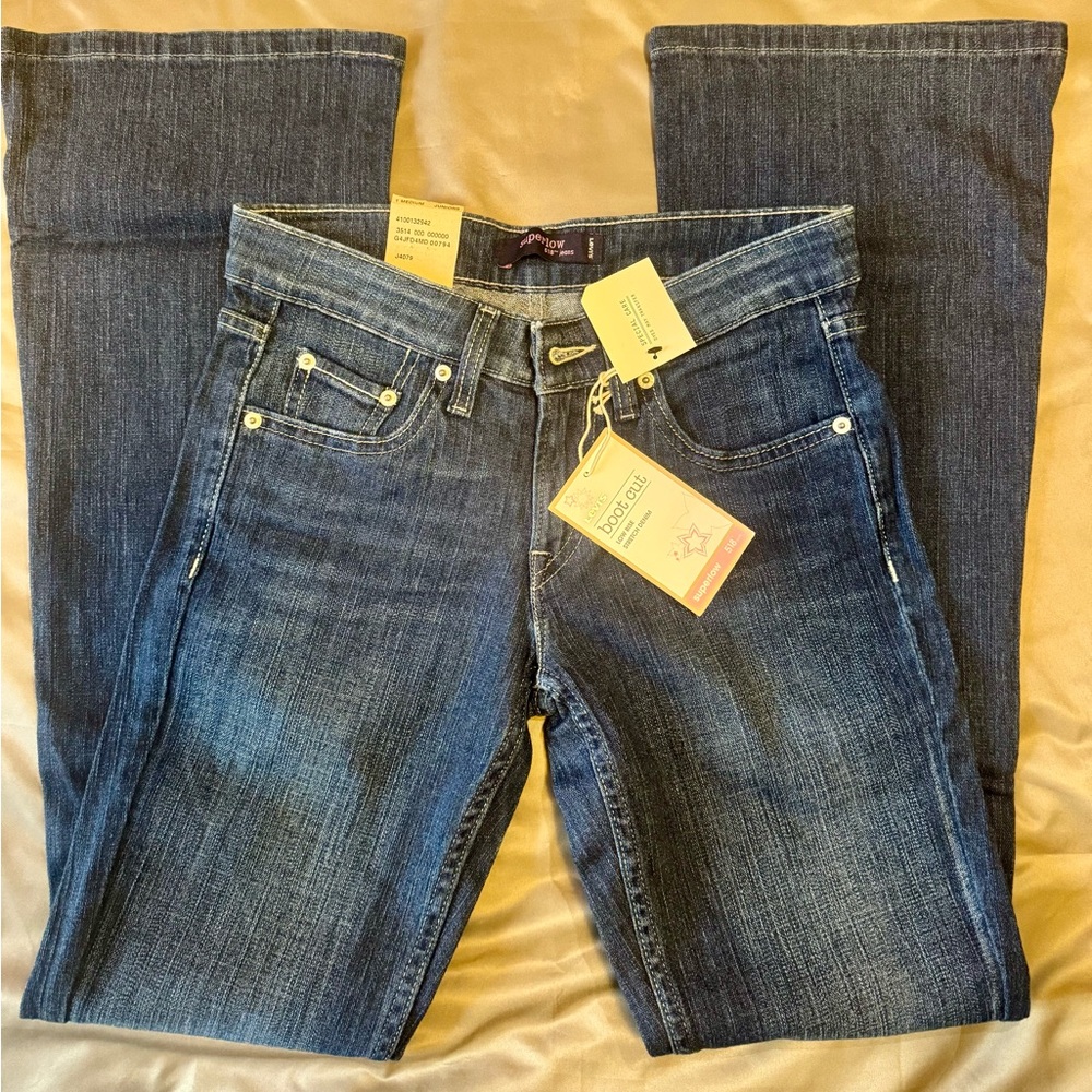 Levi's 518 Blue Boot Cut Jeans Low Rise 1 Medium Juniors/Women